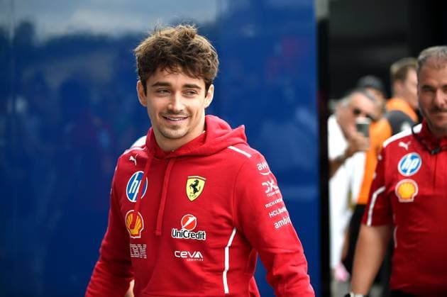August 3, 2025, Budapest, Budapest, Hungary: Charles Leclerc, Driver for Ferrari during the drivers parade before the Formula One Hungarian Grand Prix, held at the Hungaroring Budapest Hungary - ZUMAs291 20250803_zip_s291_016 Copyright: xBalintxSzentgallayx