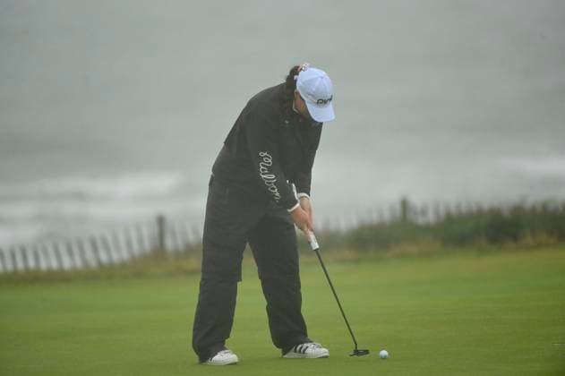 3rd August 2025; Royal Porthcawl Golf Club, Porthcawl, Wales; AIG Womens Open Golf, Final Round; Darcey Harry putting on the 2nd  AledxHopkins