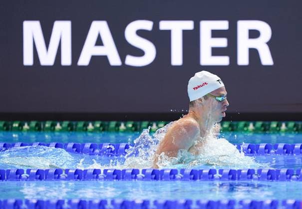 (250803) -- SINGAPORE, Aug. 3, 2025 -- Leon Marchand of France competes during the men s 400m individual medley final of swimming at the World Aquatics Championships in Singapore, Aug. 3, 2025. ) (SP)SINGAPORE-WORLD AQUATICS CHAMPIONSHIPS-SWIMMING-MEN S 400M MEDLEY XiaxYifang 