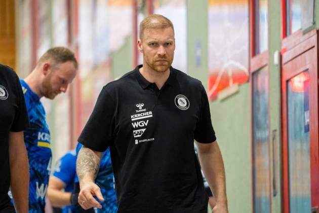 Handball I Herren I Saison 2025-2026 I Testspiel I TVB Stuttgart - BSV Bern I 28.07.2025 Jonas Truchanovicius (TVB Stuttgart) Gemeindehalle Bittenfeld Waiblingen Baden-Württemberg Deutschland Copyright: xLobeca MaxxPetershansx