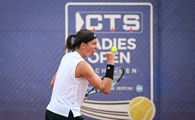 Tennis ITF Tour Ladies Open Hechingen 2025 03.08.2025 Finale Siegerin, Jubel, Nikola Bartunkova (CZE)