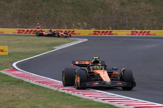 4 Lando Norris (GBR, McLaren F1 Team), F1 Grand Prix of Hungary at Hungaroring on August 3, 2025 in Budapest, Hungary. (Photo by HOCH ZWEI) Budapest Hungary