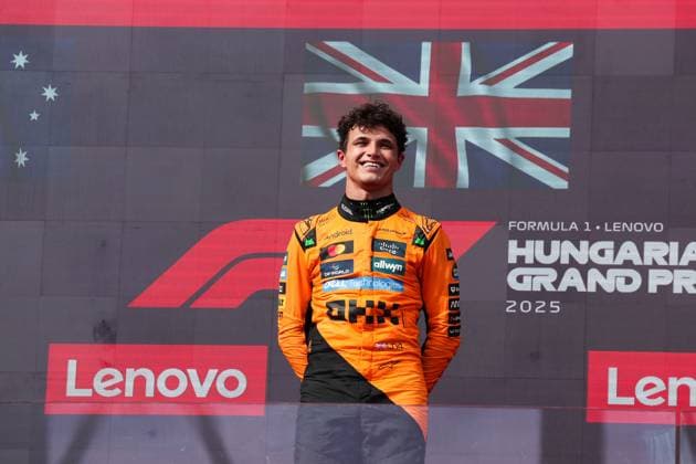 4 Lando Norris (GBR, McLaren F1 Team), F1 Grand Prix of Hungary at Hungaroring on August 3, 2025 in Budapest, Hungary. (Photo by HOCH ZWEI) Budapest Hungary