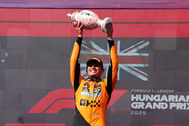 4 Lando Norris (GBR, McLaren F1 Team), F1 Grand Prix of Hungary at Hungaroring on August 3, 2025 in Budapest, Hungary. (Photo by HOCH ZWEI) Budapest Hungary