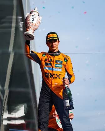 F1 - HUNGARIAN GRAND PRIX 2025 NORRIS Lando (gbr), McLaren F1 Team MCL39, portrait podium during the 2025 Formula 1 Lenovo Hungarian Grand Prix, 14th round of the 2025 FIA Formula One World Championship, WM, Weltmeisterschaft from August 1 to 3, 2025 on the Hungaroring, in Mogyorod, Hungary - MogyorodHungary  Copyright: xFLORENTxGOODENx