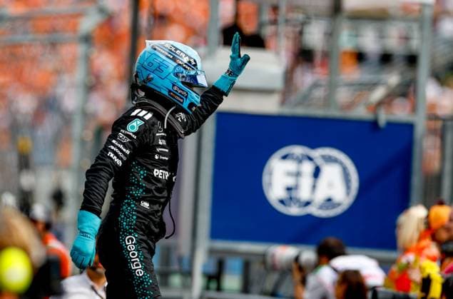 63 George Russell (GBR, Mercedes-AMG Petronas F1 Team), F1 Grand Prix of Hungary at Hungaroring on August 3, 2025 in Budapest, Hungary. (Photo by HOCH ZWEI) Budapest Hungary
