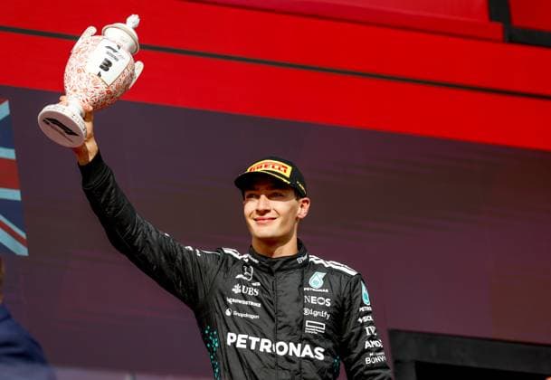 63 George Russell (GBR, Mercedes-AMG Petronas F1 Team), F1 Grand Prix of Hungary at Hungaroring on August 3, 2025 in Budapest, Hungary. (Photo by HOCH ZWEI) Budapest Hungary