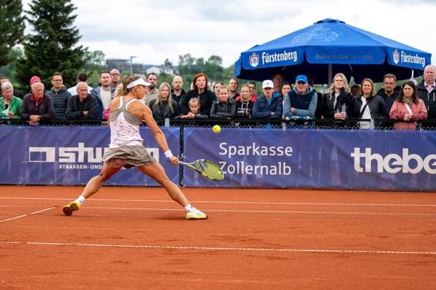 Julia Grabher (AUT), Nikola Bartunkova vs. Julia Grabher,Tennis, CTS Ladies Open, Finale, 03.08.2025, Nikola Bartunkova vs. Julia Grabher,Tennis, CTS Ladies Open, Finale, 03.08.2025 Hechingen Copyright: xEibner-Pressefoto StefanxRosenfex EP_SRD