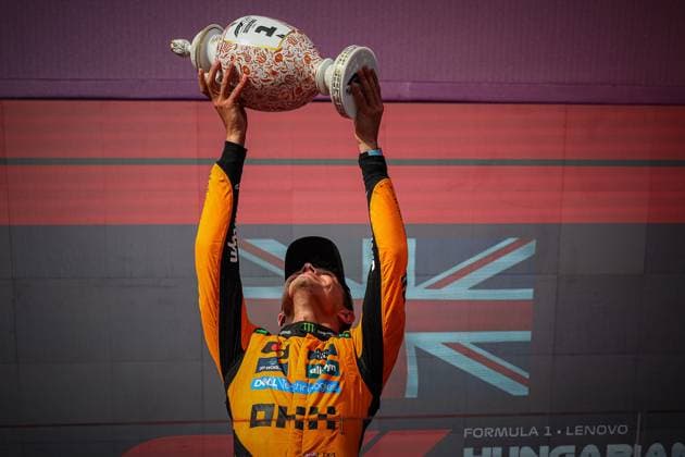 04 Lando Norris, (GRB) McLaren Mercedes MCL39, during the Hungarian GP, Budapest 31 July-4 August 2025. Formula 1 World Championship, WM, Weltmeisterschaft 2025.  Copyright: xFedericoxBasile IPAxSportx xipa-agency.netx xx IPA_61619637 IPA_Agency_IPA61619637