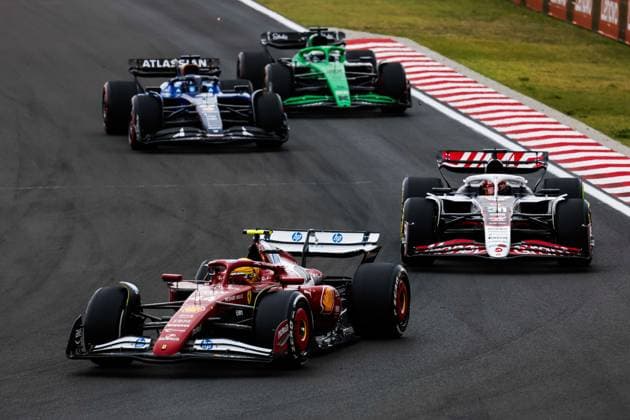 44 Lewis Hamilton (GBR, Scuderia Ferrari HP), 31 Esteban Ocon (FRA, MoneyGram Haas F1 Team), F1 Grand Prix of Hungary at Hungaroring on August 3, 2025 in Budapest, Hungary. (Photo by HOCH ZWEI) Budapest Hungary