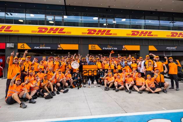 4 Lando Norris (GBR, McLaren F1 Team), 81 Oscar Piastri (AUS, McLaren F1 Team), F1 Grand Prix of Hungary at Hungaroring on August 3, 2025 in Budapest, Hungary. (Photo by HOCH ZWEI) Budapest Hungary