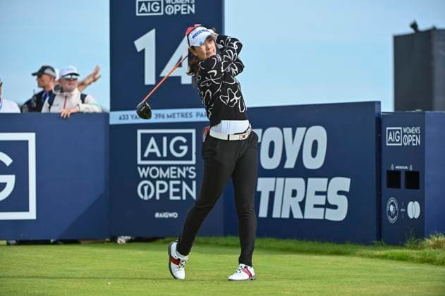 3rd August 2025; Royal Porthcawl Golf Club, Porthcawl, Wales; AIG Womens Open Golf, Final Round; A Lim Kim on the 14th tee  AledxHopkins