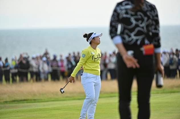 3rd August 2025; Royal Porthcawl Golf Club, Porthcawl, Wales; AIG Womens Open Golf, Final Round; Miyu Yamashita cries as she wins the womens open  AledxHopkins