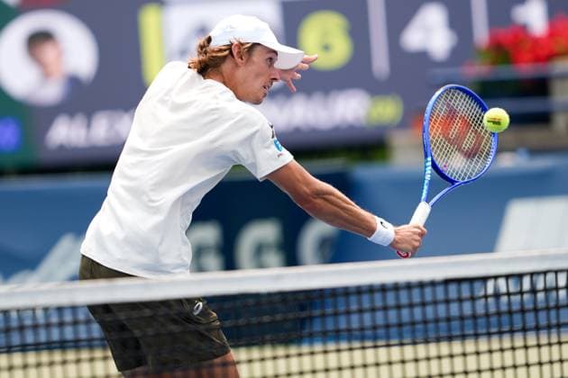 National Bank Open 2025 - Day 9 TORONTO, CANADA - AUGUST 3 : Alex de Minaur of Australia in action against Frances Tiafoe of the United States on day nine of the 2025 National Bank Open at Sobeys Stadium in Toronto, Ontario, Canada on August 3, 2025. Mert Alper Dervis Anadolu Ontario Canada. Editorial use only. Please get in touch for any other usage.  Copyright: x2025xAnadoluxMertxAlperxDervisx