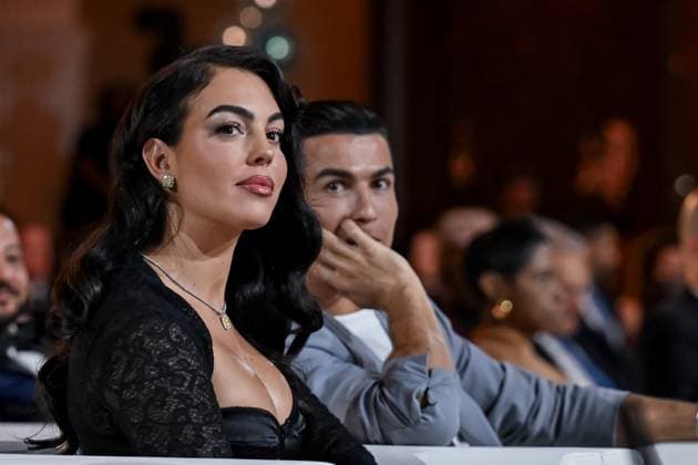 Globe Soccer Awards 2024 DUBAI, UNITED ARAB EMIRATES - DECEMBER 27: Al-Nassr player Cristiano Ronaldo (2nd L) and Georgina Rodriguez (L) attend the Globe Soccer Dubai Awards 2024 as part of the Dubai International Sports Conference 2024 in Dubai, United Arab Emirates (UAE) on December 27, 2024. Dubai United Arab Emirates. Editorial use only. Please get in touch for any other usage.  Copyright: x2025xAnadoluxWaleedxZeinx