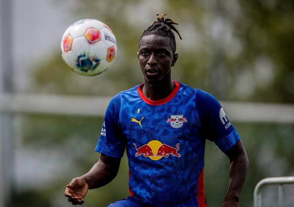 Leipzigs Amadou Haidara beim Training. Trainingslager RB Leipzig in Donaueschingen Aasen am 27. Juli 2025. Sportplatz SV Aasen, Donaueschingen. Trainingslager RB Leipzig