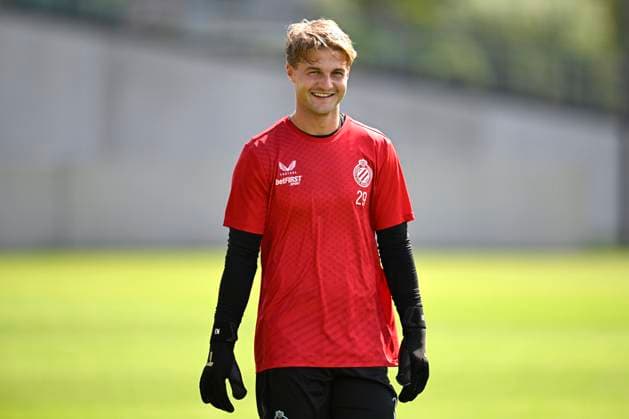 Salzburg v Club Brugge - UEFA Champions League Media Activities 05 08 2025 WESTKAPELLE, BELGIUM - AUGUST 05 : Jackers Nordin goalkeeper of Club Brugge pictured during a training session ahead of the UEFA Champions League 2025 26 third qualifying round first leg between Salzburg and Club Brugge on August 5, 2025 in Westkapelle, Belgium, 05 08 2025 Westkapelle Belgium  Copyright: xNicoxVereeckenx