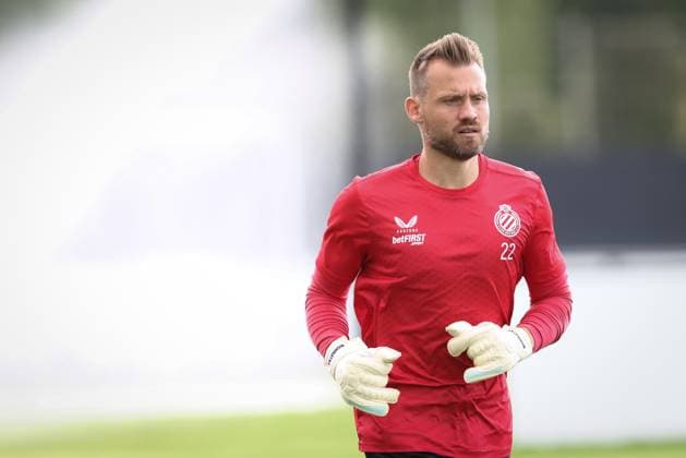 Club s goalkeeper Simon Mignolet pictured during a training session of Belgian soccer team Club Brugge, on Tuesday 05 August 2025 in Brugge. The team will play tomorrow the first leg of the third qualifying round for the UEFA Champions League competition against Austrian team FC Salzburg. BRUNOxFAHY  x130675502x