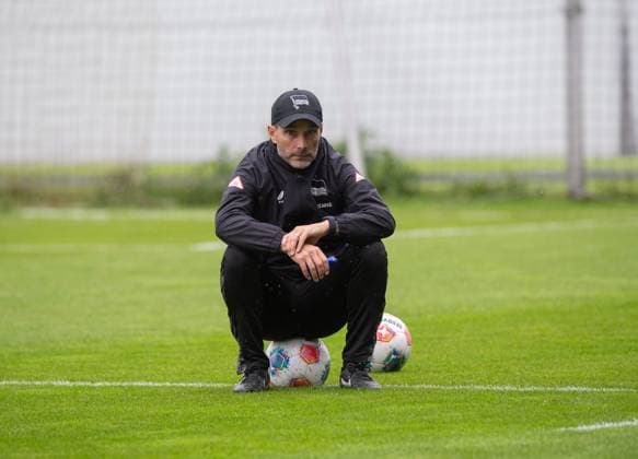 Fussball, Herren, Saison 2025 26, 2. Bundesliga, Hertha BSC, Training, Trainer Stefan Leitl (Hertha BSC), 05.08. 2025,