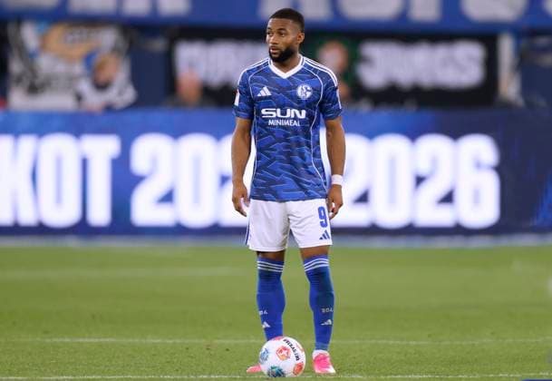 SYLLA Moussa Team FC Schalke 04 2. Bundesliga Saison 2025-2026 Spiel FC Schalke 04 - Hertha BSC Berlin 2 : 1 am 01.08.2025 in Gelsenkirchen DFL REGULATIONS PROHIBIT ANY USE OF PHOTOGRAPHS as IMAGE SEQUENCES and or QUASI-VIDEO Copyright: xLacixPerenyix