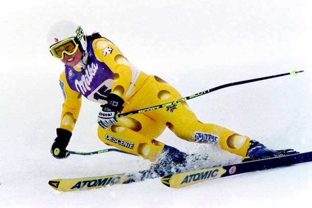 961026 Alpint, Världscupen, Storslalom, Damer: Madlen Summermatter, Schweiz. *** 961026 Alpine, World Cup, Giant Slalom, Women Madlen Summermatter, Switzerland  Copyright: BILDBYRAN BB961026BB076