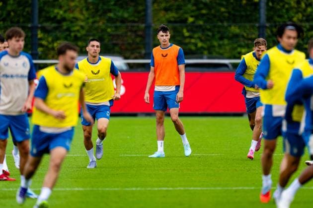 UEFA Champions League 2025-2026: training of Feyenoord Rotterdam - Anel Ahmedhodzic of Feyenoord during the training of Feyenoord in preparation of the UEFA Champions League qualification duel against Fenerbahce SK at Trainingscomplex 1908 on 5 August 2025 in Rotterdam, The Netherlands. Copyright: xYannickxVerhoevenx