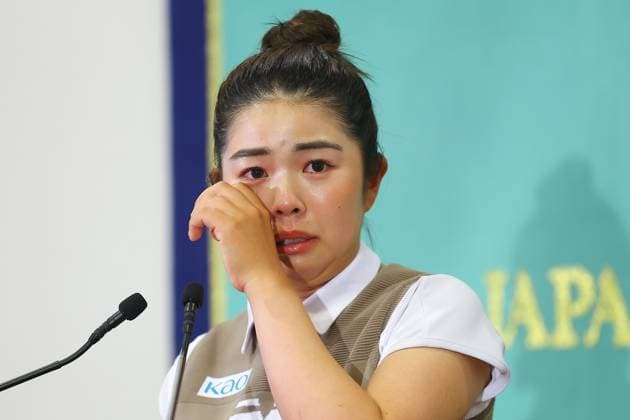 Women s British Open, Yamashita, press conference, PK, Pressekonferenz after returning home -JPN- Golf - Female golfer Miyu Yamashita returns to Japan and holds a press conference at the Japan National Press Club(JNPC). She won her first major at the AIG Women s British Open (July 31-August 3, 2025). Tokyo Japan Copyright: xKazukixOISHIx