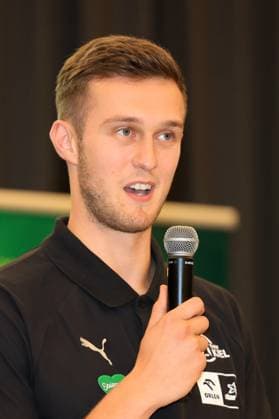 HANDBALL - HBL, Kiel, training camp GRAZ,AUSTRIA,05.AUG.25 - HANDBALL - HBL Handball-Bundesliga, THW Kiel, press conference, PK, Pressekonferenz Image shows Nikola Bilyk (Kiel).  GEPAxpictures xMarioxBuehner-Weinrauch
