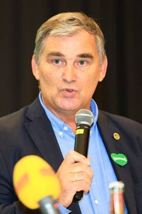 HANDBALL - HBL, Kiel, training camp GRAZ,AUSTRIA,05.AUG.25 - HANDBALL - HBL Handball-Bundesliga, THW Kiel, press conference, PK, Pressekonferenz Image shows president Christian Wolf (STHV).  GEPAxpictures xMarioxBuehner-Weinrauch