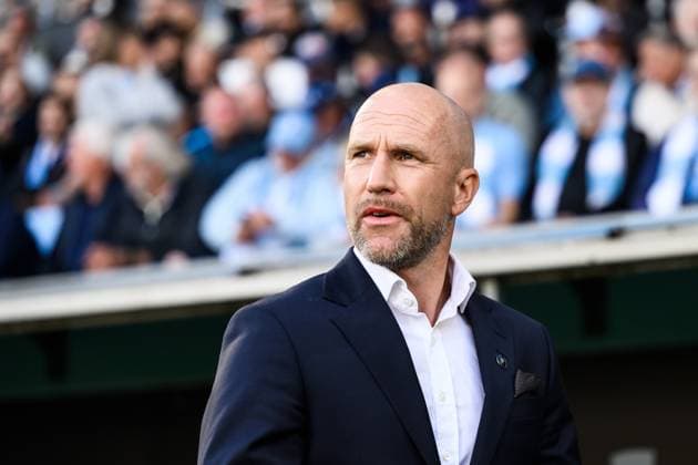 250805 Head coach Henrik Rydström of Malmö FF ahead of the UEFA Champions League qualifier football match between Malmö FF and FC Copenhagen on August 5, 2025 in Malmö. Photo: Carl Sandin BILDBYRAN kod CS CS0745 fotboll football soccer fotball uefa champions league champions league malmö ff fc copenhagen bbeng Copyright: CARLxSANDIN BB250805CS042