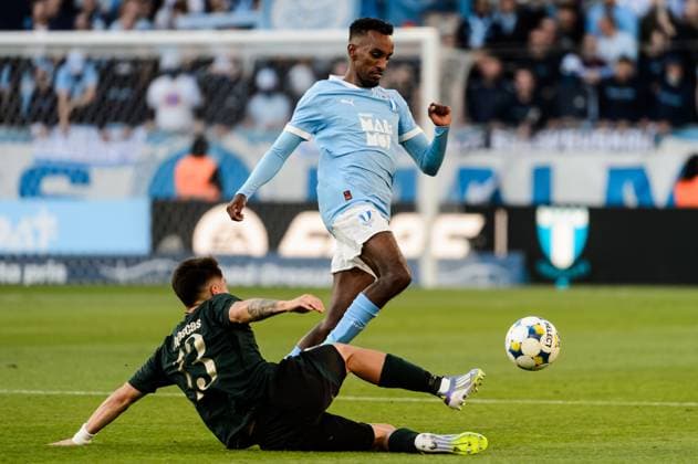 250805 Taha Ali of Malmö FF during the UEFA Champions League qualifier football match between Malmö FF and FC Copenhagen on August 5, 2025 in Malmö. Photo: Christian Örnberg BILDBYRAN COP 166 CS0745 fotboll football soccer fotball uefa champions league champions league malmö ff fc copenhagen bbeng Copyright: CHRISTIANxÖRNBERG BB250805CO044