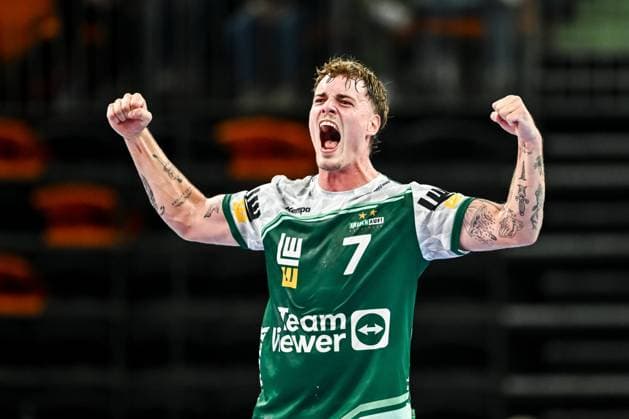 Victor Kloeve (FRISCH AUF! Goeppingen) gestures during the Handball Friendly match between Frisch Auf! Göppingen and Paris Saint-Germain at ratiopharm Arena on August 5, 2025 in Neu-Ulm, Germany. (Photo by Harry Langer DeFodi Images) *** Victor Kloeve FRISCH AUF Goeppingen gestures during the Handball Friendly match between Frisch Auf Göppingen and Paris Saint Germain at ratiopharm Arena on August 5, 2025 in Neu Ulm, Germany Photo by Harry Langer DeFodi Images