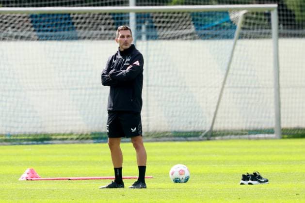 DEU, DFL, 2. FBL Hertha BSC, Training, 06.08.2025, Sportforum, Berlin, DEU, DFL, 2. FBL Hertha BSC, Training, im Bild Cheftrainer Stefan Leitl (Hertha BSC Berlin) DFL - regulations prohibit any use of Photographs as image sequences and or quasi-video