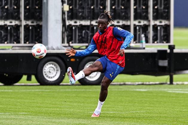 Amadou Haidara (RB Leipzig,8) - 1. Fussball Bundesliga Saison 2025-2026 Training RasenBallsport Leipzig am Trainingsgelände im Cottaweg in Leipzig - Fussball,Mann,Männer,Deutschland,05.08.2025