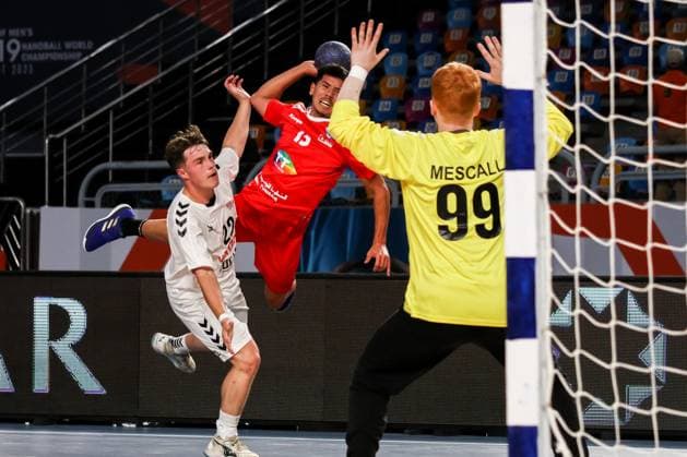 August 6, 2025, Cairo, Cairo, Egypt: BENSALAMA KOUSAI From 11TH IHF Handball World Championship, WM, Weltmeisterschaft U19 (Egypt 2025) Match Between Tunisia and USA at Cairo Stadium Hall 1 Cairo Egypt - ZUMAe138 20250806_zsp_e138_035 Copyright: xBassemxElziatyx