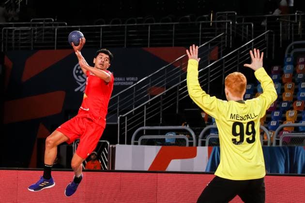 August 6, 2025, Cairo, Cairo, Egypt: BENSALAMA KOUSAI From 11TH IHF Handball World Championship, WM, Weltmeisterschaft U19 (Egypt 2025) Match Between Tunisia and USA at Cairo Stadium Hall 1 Cairo Egypt - ZUMAe138 20250806_zsp_e138_036 Copyright: xBassemxElziatyx