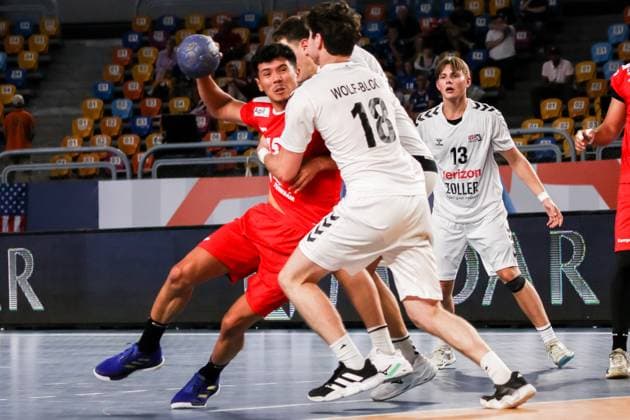 August 6, 2025, Cairo, Cairo, Egypt: BENSALAMA KOUSAI From 11TH IHF Handball World Championship, WM, Weltmeisterschaft U19 (Egypt 2025) Match Between Tunisia and USA at Cairo Stadium Hall 1 Cairo Egypt - ZUMAe138 20250806_zsp_e138_034 Copyright: xBassemxElziatyx