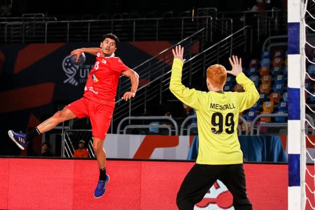 August 6, 2025, Cairo, Cairo, Egypt: BENSALAMA KOUSAI From 11TH IHF Handball World Championship, WM, Weltmeisterschaft U19 (Egypt 2025) Match Between Tunisia and USA at Cairo Stadium Hall 1 Cairo Egypt - ZUMAe138 20250806_zsp_e138_038 Copyright: xBassemxElziatyx