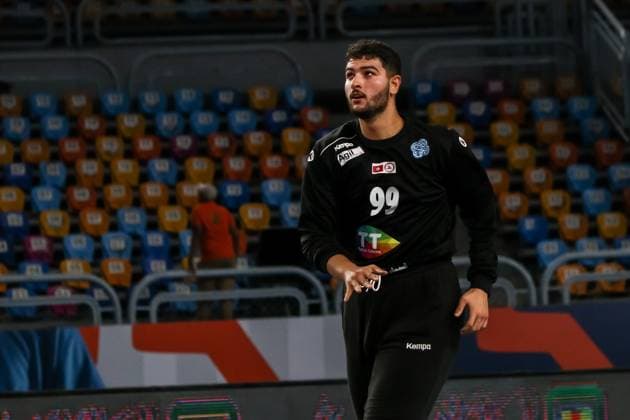 August 6, 2025, Cairo, Cairo, Egypt: CHABCOUB MOHAMED From 11TH IHF Handball World Championship, WM, Weltmeisterschaft U19 (Egypt 2025) Match Between Tunisia and USA at Cairo Stadium Hall 1 Cairo Egypt - ZUMAe138 20250806_zsp_e138_043 Copyright: xBassemxElziatyx