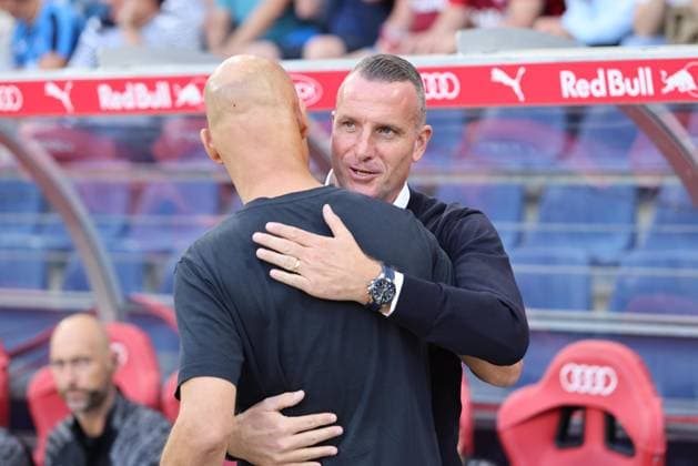 SOCCER - UEFA CL, RBS vs Brugge SALZBURG,AUSTRIA,06.AUG.25 - SOCCER - UEFA Champions League, qualification, Red Bull Salzburg vs Club Brugge. Image shows head coach Nicky Hayen (Brugge).  GEPAxpictures xMathiasxMandl