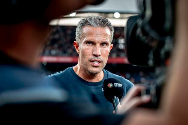 Feyenoord Rotterdam trainer Robin van Persie during the match Feyenoord - Fenerbahce at the Kuip Stadium for the third qualifying round champions league season 2025-2026 in Rotterdam, Netherlands on 6 august 2025, (photo by Marcel van Dorst EYE4images DeFodi Images)