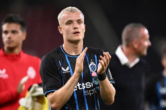 Salzburg v Club Brugge - UEFA Champions League SALZBURG, AUSTRIA - AUGUST 06 : Siquet Hugo defender of Club Brugge during the UEFA Champions League 2025 26 third qualifying round first leg between Salzburg and Club Brugge on August 6, 2025 in Salzburg, Austria, 06 08 2025 Salzburg Austria  Copyright: xTomasxSiskx