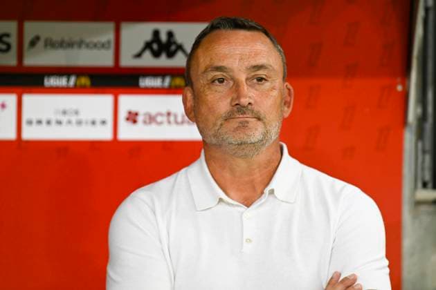 FOOTBALL : OGC Nice VS SL Benfica - Champions League - 06 08 2025 - Allianz Riviera Franck Haise (Coach OGC Nice) - First leg of the third qualifying round of the Champions League between OGC Nice and SL Benfica, on 6th August 2025 at the Allianz Riviera in Nice. NiceFrance  Copyright: xWilliamxCannarellax