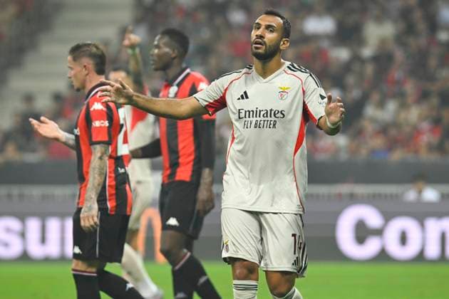 FOOTBALL : OGC Nice VS SL Benfica - Champions League - 06 08 2025 - Allianz Riviera Vangelis Pavlidis (SL Benfica) - First leg of the third qualifying round of the Champions League between OGC Nice and SL Benfica, on 6th August 2025 at the Allianz Riviera in Nice. NiceFrance  Copyright: xWilliamxCannarellax