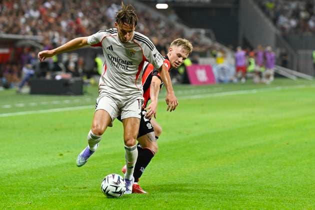 FOOTBALL : OGC Nice VS SL Benfica - Champions League - 06 08 2025 - Allianz Riviera Amar Dedic (SL Benfica) - First leg of the third qualifying round of the Champions League between OGC Nice and SL Benfica, on 6th August 2025 at the Allianz Riviera in Nice. NiceFrance  Copyright: xWilliamxCannarellax