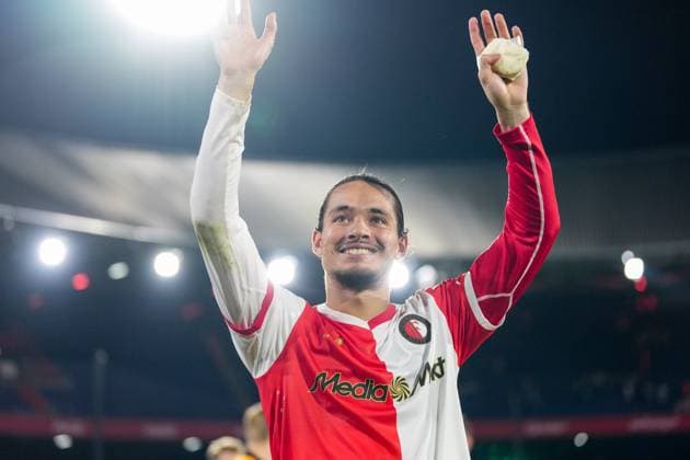 UEFA Champions League: Feyenoord v Fenerbahce SK Rotterdam - Annis Hadj Moussa of Feyenoord during the third qualification round 1st leg of The Champions League 2025 2026. The match is set between Feyenoord and Fenerbahce SK at Stadion Feijenoord De Kuip on 6 August 2025 in Rotterdam, The Netherlands. Copyright: xYannickxVerhoevenx