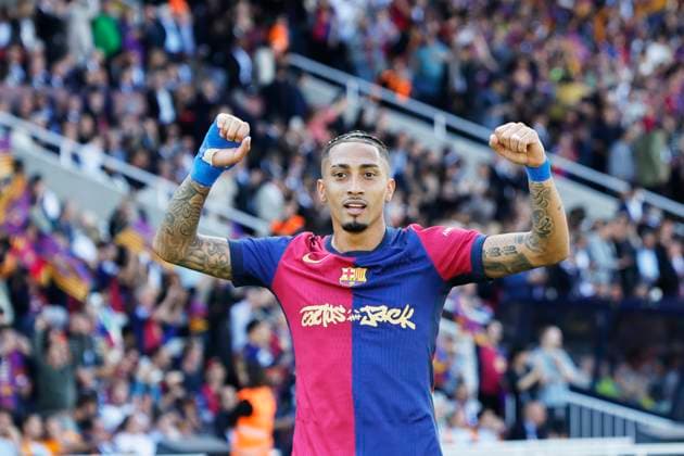 Raphinha (Barcelona), MAY 11, 2025 - Football Soccer : Spanish La Liga EA Sports match between FC Barcelona, Barca 4-3 Real Madrid at the Estadi Olimpic Lluis Companys in Barcelona, Spain. Noxthirdxpartyxsales  aflo_299593678