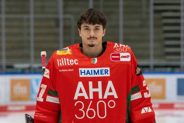 Lasse Dietzschold 31 (Augsburger Panther), Mannschafts und Portraitbilder, Augsburger Panther, Saison 2025 2026, Eishockey, Penny-DEL, 06.08.2025 Augsburg Bayern Deutschland