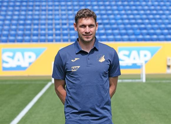 Co-Trainer Moritz Volz (TSG 1899 Hoffenheim ) . TSG 1899 Hoffenheim Porträttermin 2025 2026 . Sinsheim, GER, 06.08.2025 ,Fussball 3. Liga 2025 2026 .