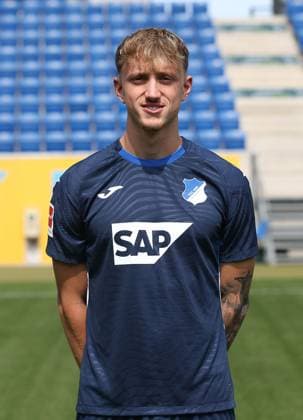 Tim Drexler (Hoffenheim) . TSG 1899 Hoffenheim Porträttermin 2025 2026 . Sinsheim, GER, 06.08.2025 ,Fussball 3. Liga 2025 2026 .